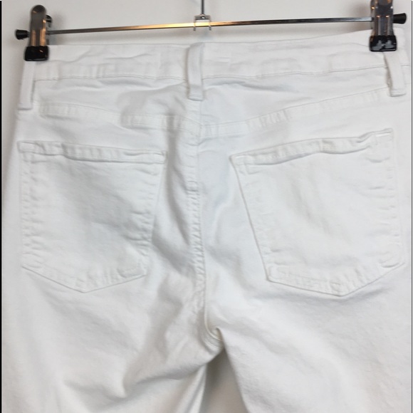 JUST BLACK Released Step Hem White Skinny Jeans - Picture 4 of 14